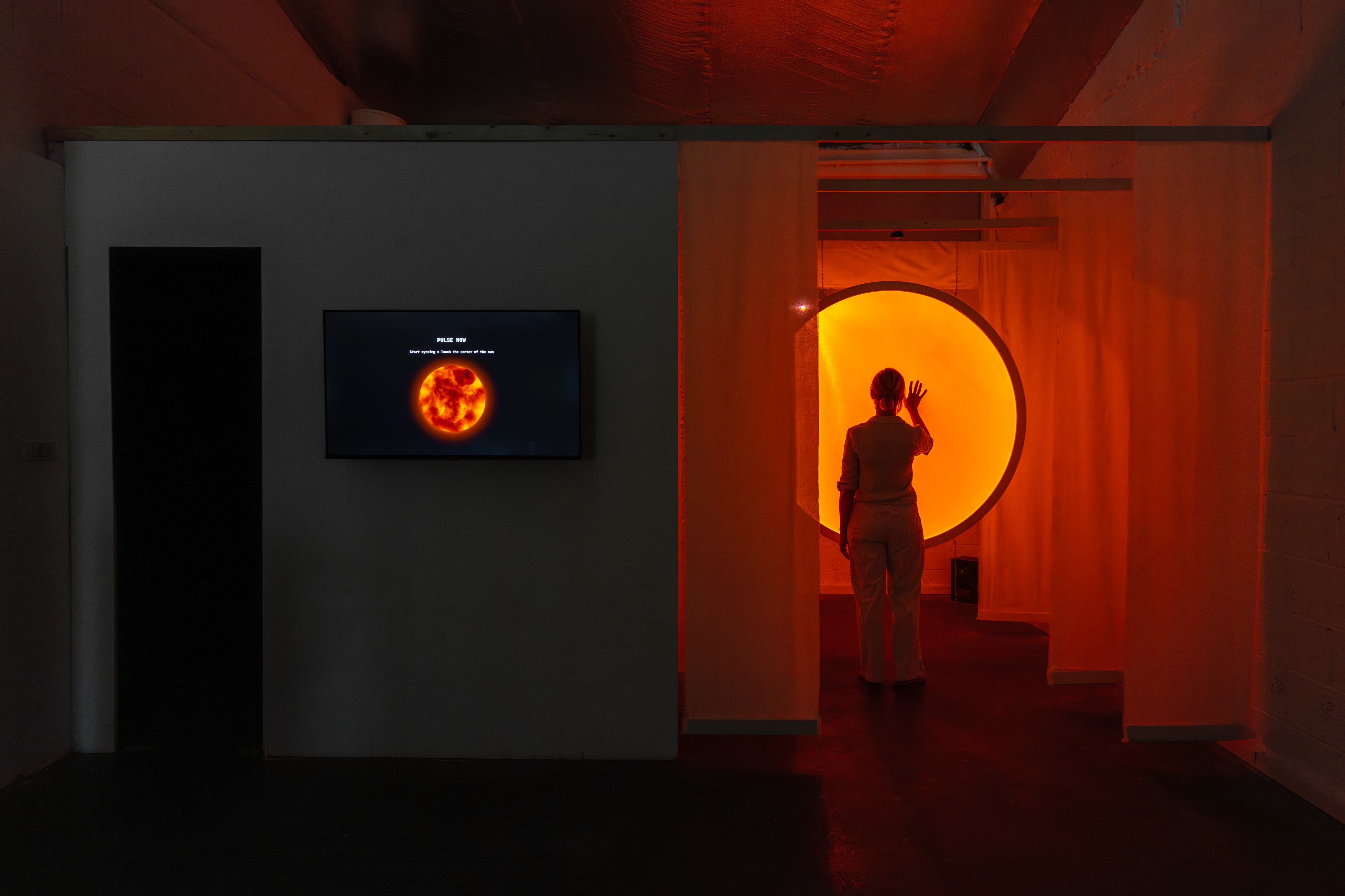 Wide shot of installation space