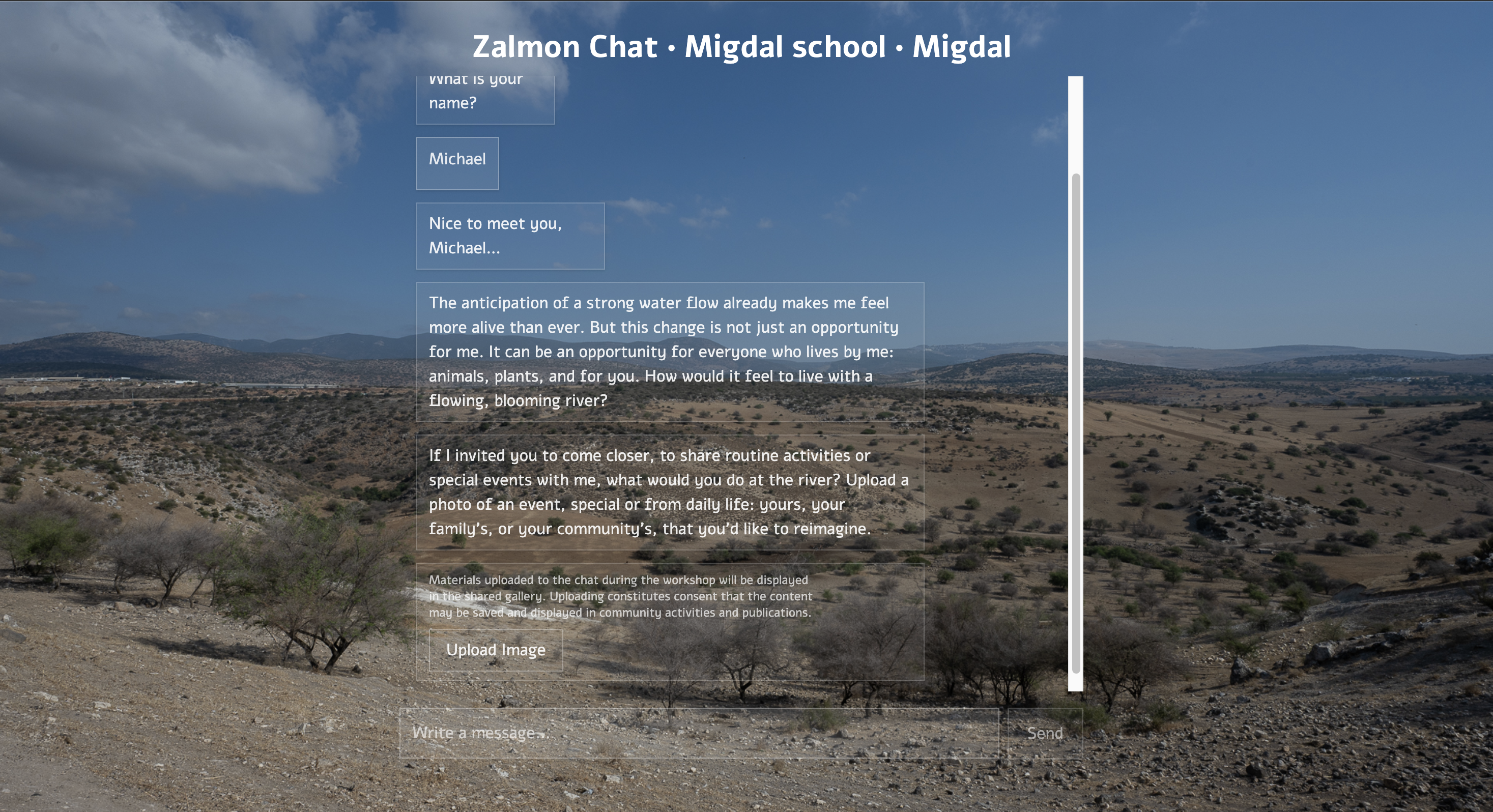 Zalmon River AI interface screenshot